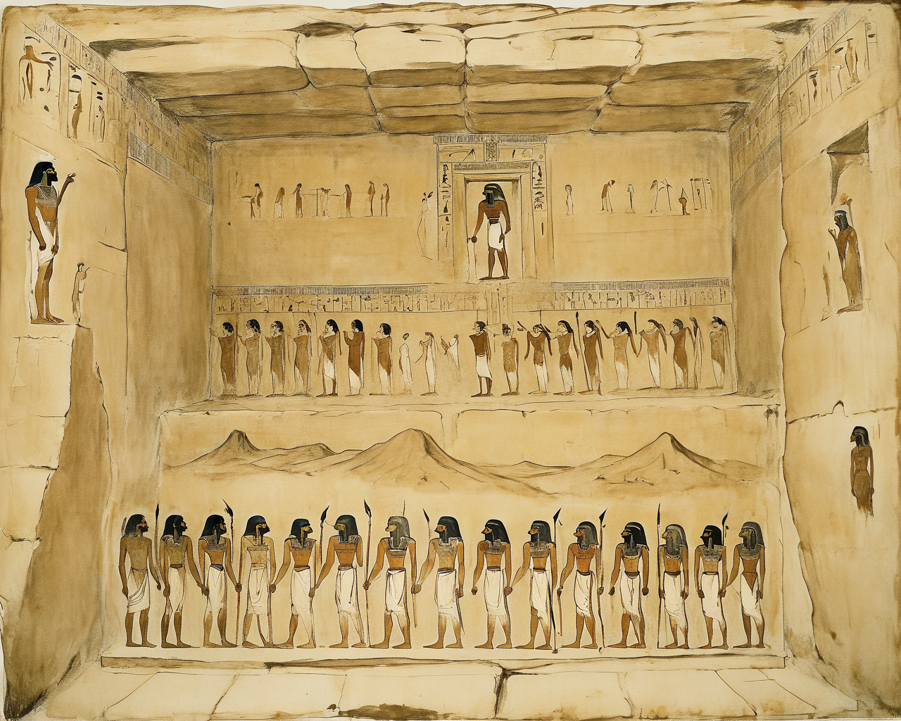 ancient_egypt_and_mesopotamia artwork by augustus rivers